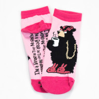 Bear in Morning Unisex Slippersocken Socken Größe 37-41