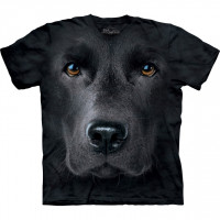 Black Lab Face Dogs T-Shirt
