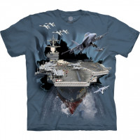 Aircraft Carrier Breakthrough The Mountain Base T-Shirt